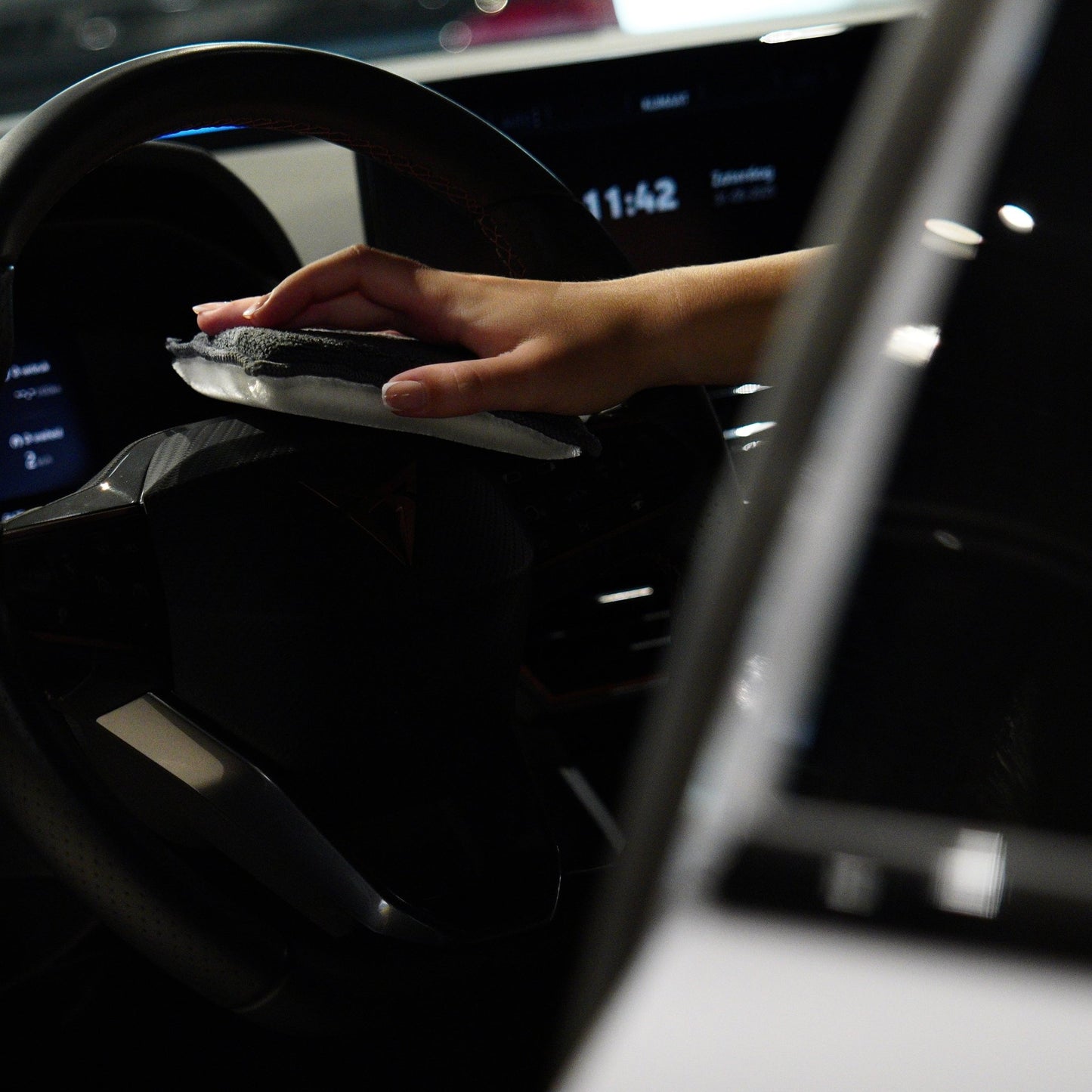 PURE Scrub pad – diepe reiniging auto interieur